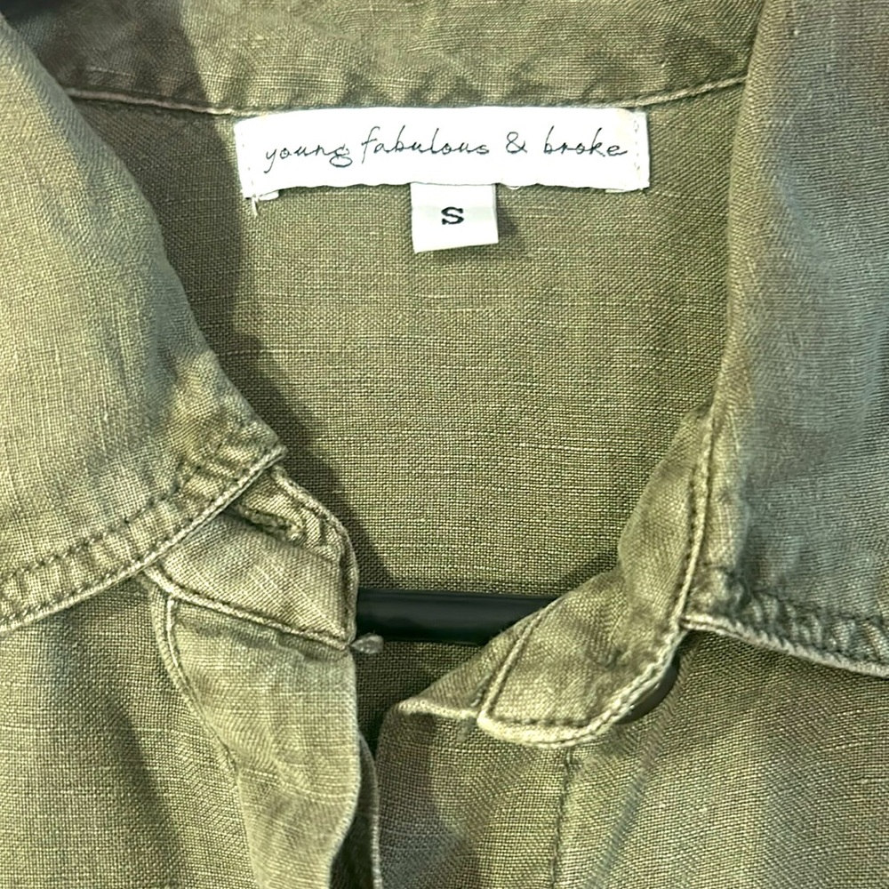 Young, Fabulous & Broke shorts jumpsuit. Size small - Picture 7 of 9